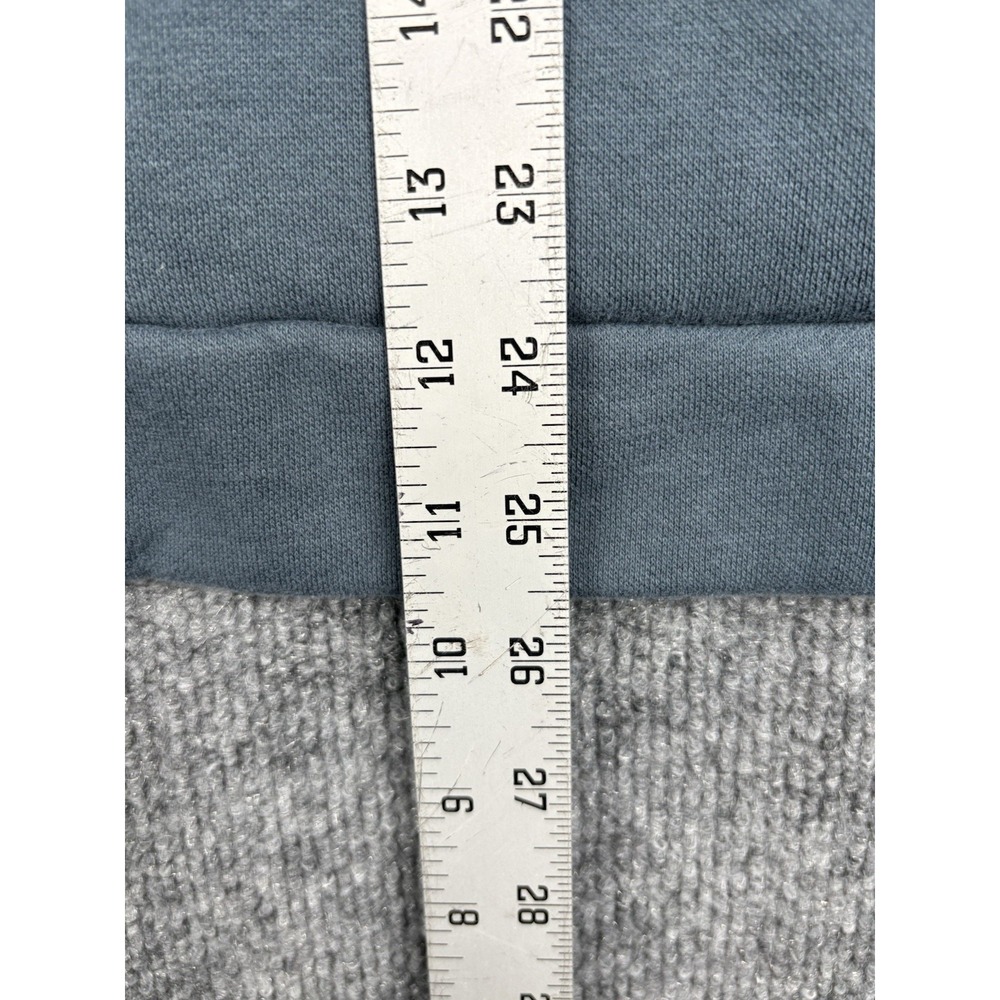 PUMA Women's Long Sleeve Fleece Pullover Hoodie Gray Blue Small Soft Comfort - Picture 5 of 7
